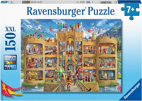 Ravensburger Castle Cutaway - 150 Piece Jigsaw Puzzle for Kids | Medieval Life Theme | Durable Puzzle Pieces | Ideal for Cognitive Development | Great Gift for Ages 4-8