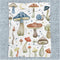 Mushroom Baby Blanket, Mushroom Baby Nursery Bedding Blanket, Custom Mushroom Baby Receiving