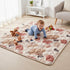 50"x50" 0-6 Tummy Bunnikins & Clover Thicken Soft Play Mat for Babies Months, Foldable and Non Slip One-Piece Baby