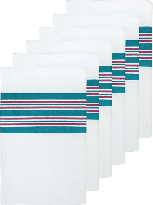 Lenenz 100% 30 40 inch (6) Baby Receiving Blankets, Cotton Flannel Receiving Blanket, Perfect for swaddling & Wrapping