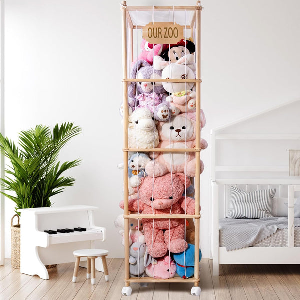 meiqidi Stuffed Animal Storage Zoo Tower, 70In Tall Stuffed Animal Holder Organizer with