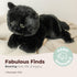 Bearington Collection Jinx 15-Inch Realistic Black Cat Plush Toy for Kids