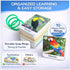 500 1-3 1 1 Words Thick & Sturdy Learning Flash Cards for Toddlers with Rings - Year Old Girl Gifts - Educational