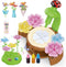 Wiyeang DIY Flower Bouquet Craft Kit for Kids, Water Absorbing Dyeing & Fabric