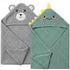 4 PCS Muslin Baby Bath Towels Set, 100% Cotton 2 PCS Animal