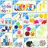 60PCS Prefilled Easter Eggs with Toys Inside, Easter Basket Eggs Filled Stuffers, Easters Theme Party Favors Fidget