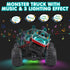 2.4Ghz 3 360 2 DYODYORC Remote Control Car, All Terrain Dinosaur Monster Truck Toys, RC Truck with Music, Lighting