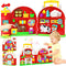 polokping Montessori Farm Busy Board, Motor Skills Developmental Toys for 1 2 Year
