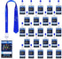 24 Pieces VIP Video Game Pass Holder with Lanyard for Game Themed Birthday Party Supplies