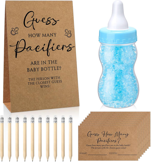 Roowest 512 Pcs Baby Shower Games Guess How Many Pacifiers Sign 100