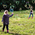 B bangcool Bubble Wands Set - Funny Bubbles Maker with Tray, Big Bubbles for Outdoor Playtime & Birthday Parties