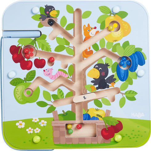 HABA Wooden Toy, Magnetic Ball Game The Orchard, 2 Years and Above, 306083, Coloured