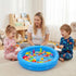 VANNYVANYA Magnetic Fishing Game Pool Toys for Kids, Water Table Bathtub Toy Fishing with Inflatable Pool, Water Bath