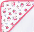 (Pack 2) Luvable Friends Unisex Baby Cotton Terry Hooded Towels, Floral, One Size