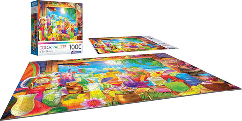 RoseArt - Color Palette - 1000 Piece Jigsaw Puzzle for Adults - Tiki Bar Paradise