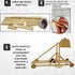 PATHFINDERS Trebuchet Kit - Building Toys, Medieval Weapons, Wooden Craft Kit, STEM Toy