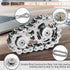 2pc Fidget Spinner Toy for Adults Metal Figette Bike Chain for Adult Men Pain Stim ADHD Teen Cool Gadgets Quiet Desk