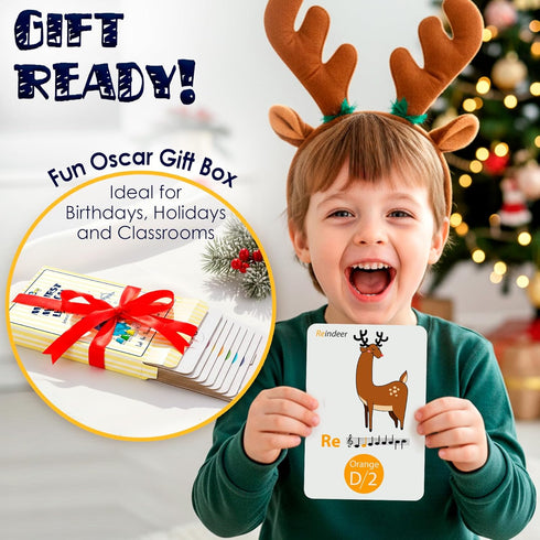 MINIARTIS Musical Flash Cards for Kids | Learning Notes Reading | Educational Color Coded Music Note Theory Flashcards