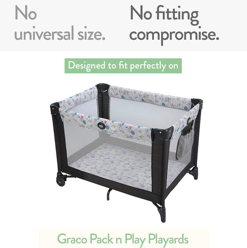 Pack Pack 27 39 Inch 100% 2 Pack Set and Play Sheets Fitted Compatible with Graco n Play Playard Crib and Other x