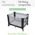 Pack Pack 27 39 Inch 100% 2 Pack Set and Play Sheets Fitted Compatible with Graco n Play Playard Crib and Other x