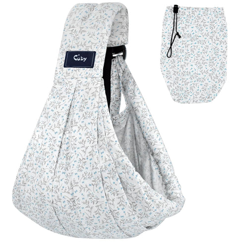 CUBY Wrap Baby Sling Carrier, Baby Wraps Sling Carrier Adjustable Breathable Lightweight