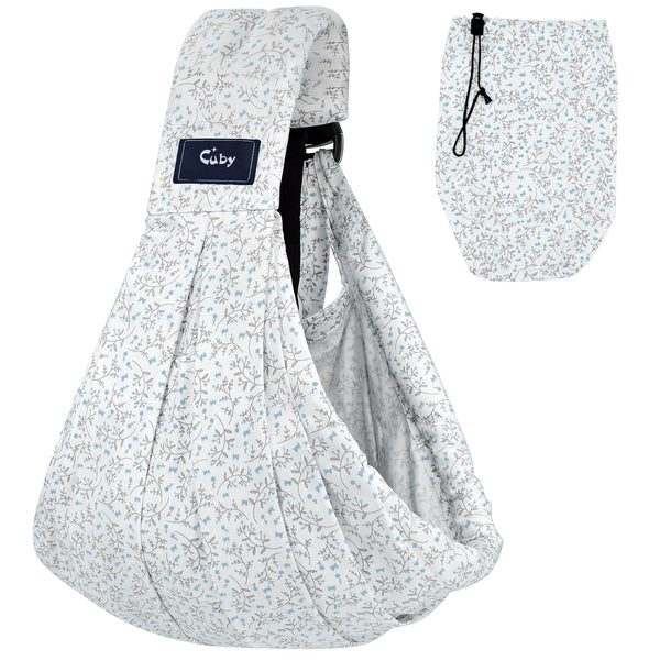 CUBY Wrap Baby Sling Carrier, Baby Wraps Sling Carrier Adjustable Breathable Lightweight