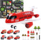 Coolplay Red Airplane Toy Set - Rescue Fire Truck & Ambulance Car