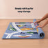 4' 6' Amazon Basics Kids Washable Area Rug, Printed Carpet Play Mat for Living Room, Bedroom, Nursery, Classroom, W L