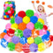 100Pcs Soft Reusable Water Splash Balls, 2.4 Inch Soaker Ball Toys for Kids, Beach Pool Games with 1 Mesh Bag