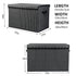 Large Toy Box Chest for Kids, Black Storage Organizer Bins with Lid for Living Room, Nursery, Bedroom, Playroom