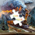 PICKFORU 1000 Sunset Train Book Puzzles for Adults Pieces, Fantasy Nature Landscape Aesthetic Art Jigsaw Puzzles