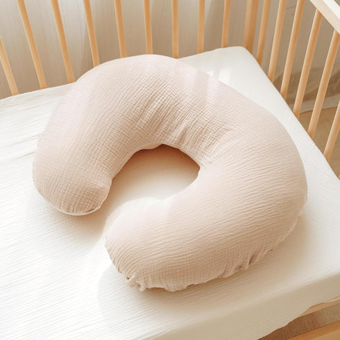 2 Pack Konssy Muslin Nursing Pillow Covers, Soft and Cute Nursing Covers for Breastfeeding Pillows, Ideal for Newborn