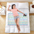 siphylline Sailboat 52" 34" Island Cartoon Extra Large Resuable Changing Pad Covers Soft Absorbent Bed Pad Portable Pee