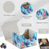 Card Deck Box for MTG, PU Leather Storage Box for TCG, Fits 100+ Single Sleeved Cards, Sea Turtle
