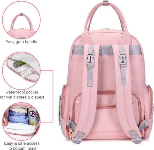 Backpack Mommy Backpacks Diaper Bag Hospital Baby Bags For Boys Girl Travel Mom Grey Dad Diaper Bag Tote Baby Registery