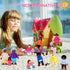 20 Set 16 4 Skylety Pcs Wooden Dollhouse Family of Mini People Figures and Pets, Wooden Dollhouse Dolls Cosplay Family