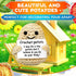 3.14" 2.36" Crochet Potato Potato Stuffed Animal x with Yarn Texture, Includes Mini Card for Encouragement Small Cute
