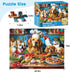 VOLUVOLU 500 20.515 Piece Puzzles for Adults, Funny Puppy Animal Jigsaw Puzzles, Food Kitchen Jigsaw Puzzle, Animal Pet