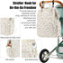 Qiwuphx Backpack Corduroy Diaper Bag for Mom, Large Capacity Travel Nappy Bag for Baby Girls & Boys with Stroller