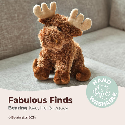Bearington Morton The Moose Stuffed Animal - 10.5 Inch Plush Moose