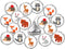 324 Forest Animals Kisses Labels, Woodland Creatures Stickers for Baby Shower or Birthday Party Decorations