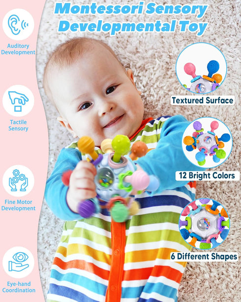 0-6 0 3 6 9 12 6-12 Baby Teething Toys Teethers for Babies Months Infant Baby Girl Toys Gifts for Months, Newborn