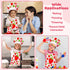 Set 2Pcs R HORSE Kid Apron and Chef Hat - Strawberry Adjustable Children Kitchen Toddler Apron for Girls Role Play Chef