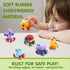 Set, Summer JOYIN Animal Cartoon Cars, Soft Rubber Toy Car Mini Vehicles, Bath Toy Car for Toddlers, Gift for Boys