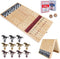 Offelec Large 23 inches Horse Race Board Game, Premium Durable Foldable Wooden