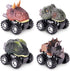 Dinosaur Toys for 3-7 Year Old Kids - Pull Back Dinosaur Cars, 4 Pack Set Car Toys, Gift Toys Dino Cars