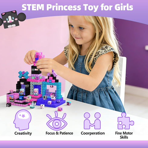 200PCS 3+ GobiDex Magnetic Building Blocks for Kids, STEM Toys to Build MagWonder Castle & World, Creative Sensory Play