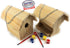 Matty's Toy Stop Paint-A-Barn Gift Set Bundle - Wooden Birdhouse & Bird Feeder (Includes Paints & Brushes) - 2 Pack