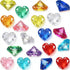MARFOREVER 18 Pcs Diving Gem Pool Toys, Acrylic Big Colorful Diamonds Pirate