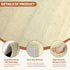 1.4" 50"x50" Tummy Baby Play Mat for Floor - Thick Memory Foam Rug, Playpen Time Mat, Soft Velvet Nursery Rug, Large